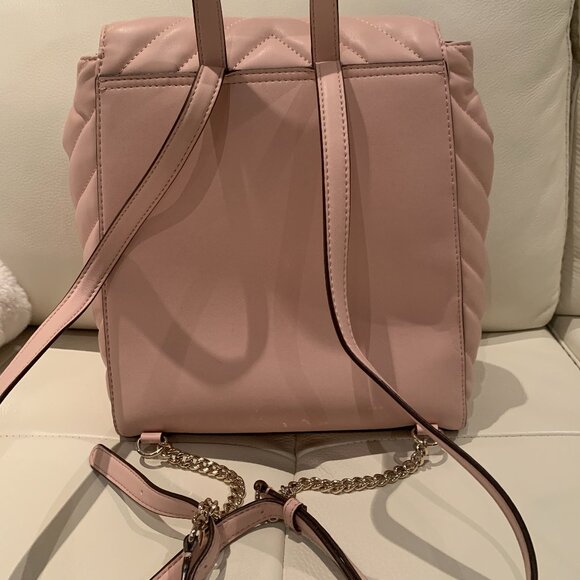 DKNY Pink Quilted Backpack/Bag NWOT - Picture 5 of 5